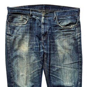 Men’s Levi’s 559 Relaxed Straight Leg Jeans Distressed, 38 x 30